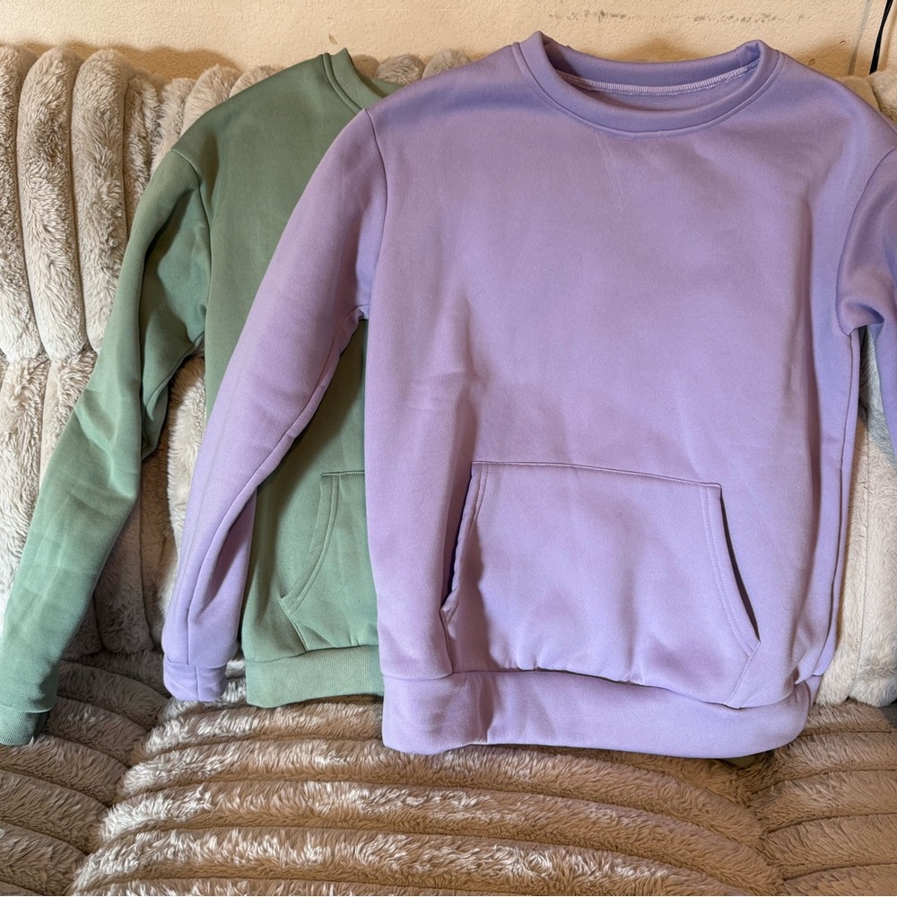 Lavender and Sage Sweatshirts